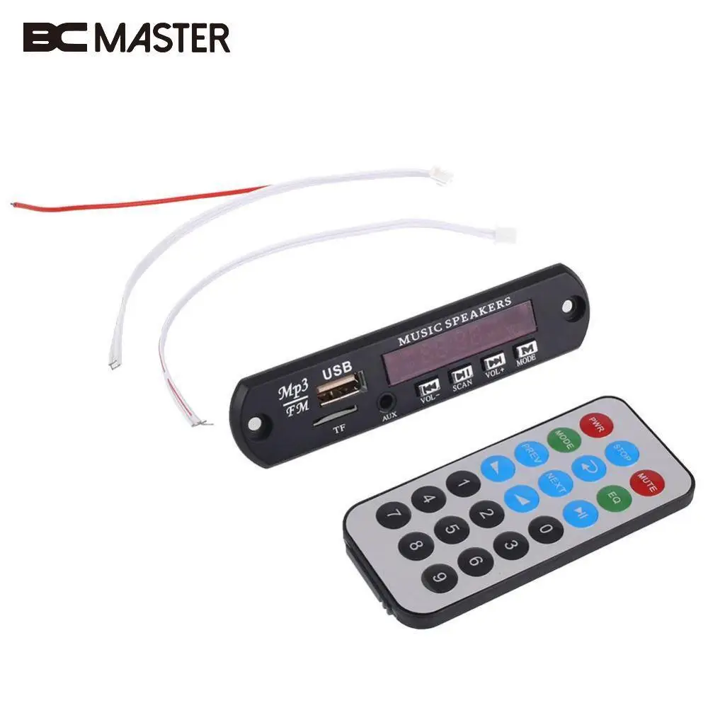 Bcmaster автомобиля MP3 декодер DIY доска 12 В Беспроводной аудио модуль USB TF радио +