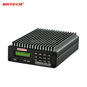 NKTECH стерео PLL fm-передатчик, беспроводная радиостанция для радиовещания, 0,3-15 Вт, регулируемая, 87-108 МГц, управление компьютером, подсветка усилителя