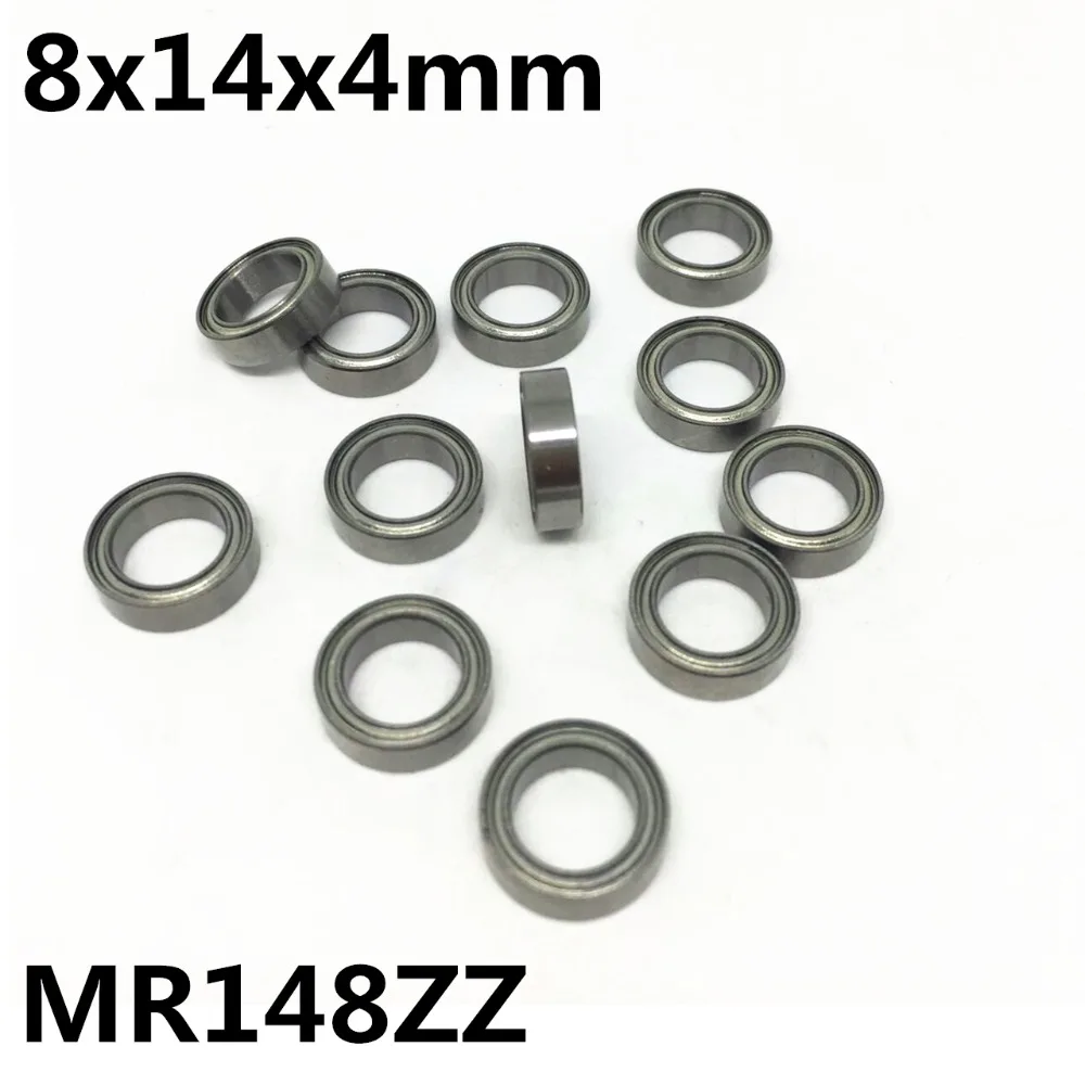 50Pcs MR148ZZ L-1480ZZ 8x14x4 mm Deep groove ball Bearing Miniature bearings Advanced High qualit MR148