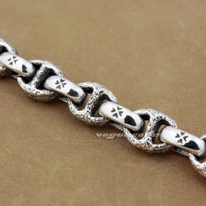 Мужской Байкерский браслет с головой льва серебро 925 пробы 6 ~ 11 4 дюйма|bracelet bow|silver