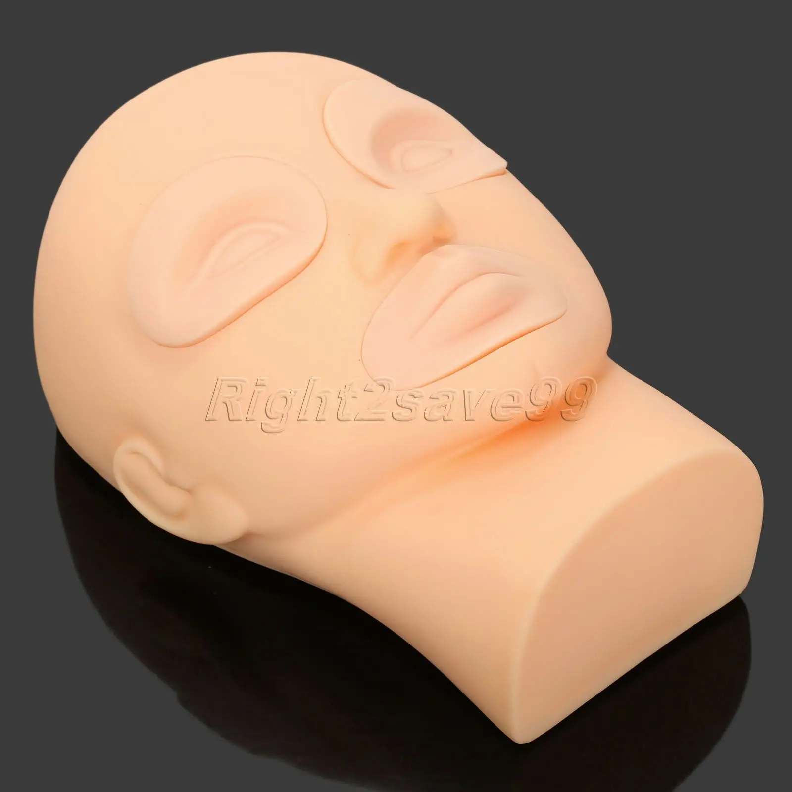 3D Head Tattoo Practice with 2pcs Eyes + 1pc Lip Mannequin Skin Permanent Fake Mould Silicon Rubber Makeup Tools High Quality | Красота и