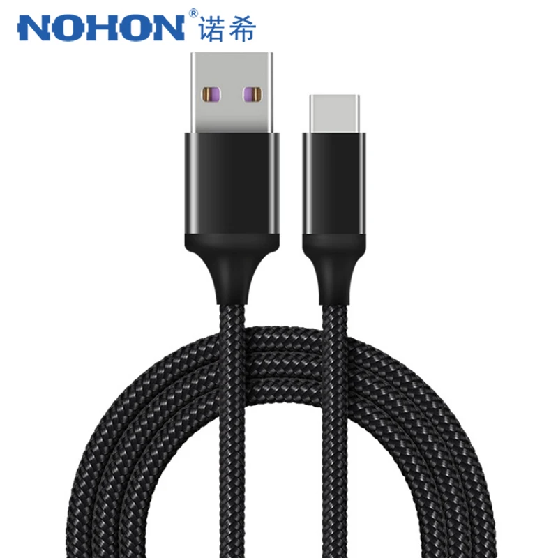 Кабель NOHON USB 5A Type C для Huawei P10 Mate10 9 Pro Samsung Xiaomi Mi 5X 6X redmi Note7 OnePlus шнур быстрой зарядки и