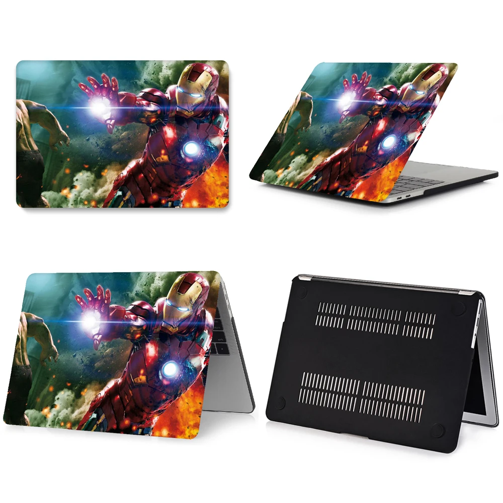 DH-2 Чехол для ноутбука Железный человек для macbook Touch ID Air 13 A1932 Pro retina 11 12 13 15 A2159 A1708 A1706 A1989 Сенсорная панель+ чехол для клавиатуры - Цвет: DH-2