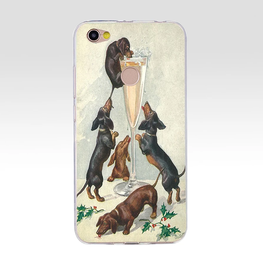 3H черный и коричневый такса силиконовый мягкий ТПУ чехол для телефона xiaomi redmi 4a 6a