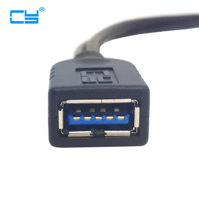 Удлинительный кабель для передачи данных и черный USB 3 0 гнездо двойной штекер