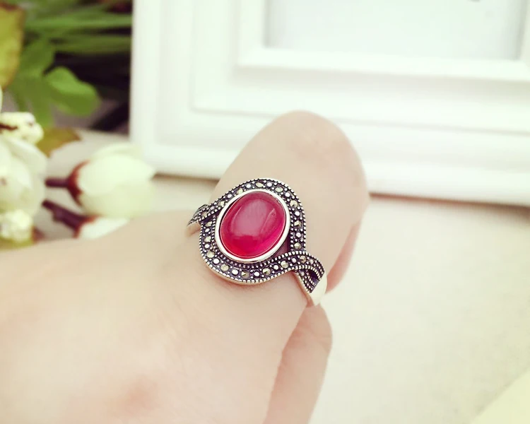 100% Sterling 925 Silver Color DIY Jewelry Adjustable Oavl Ring Blank Inner 8*10MM Setting Gemstone Base Tray Antique Plate | Украшения и