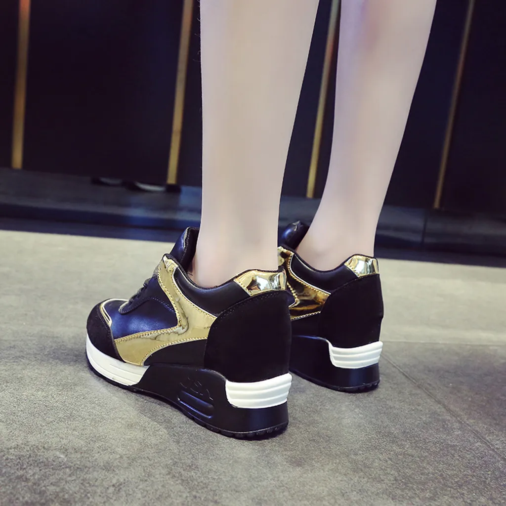 YOUYEDIAN/женская модная спортивная повседневная обувь на танкетке кроссовки sandalias