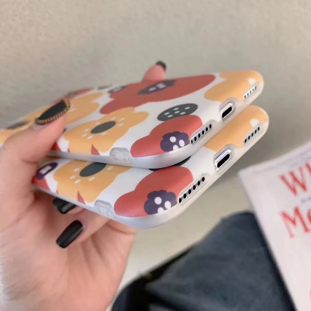 Ourpho INS Модный чехол для iPhone X XR XS MAX в стиле ретро с принтом 6 6s 7 8 plus|Чехлы-накладки| |