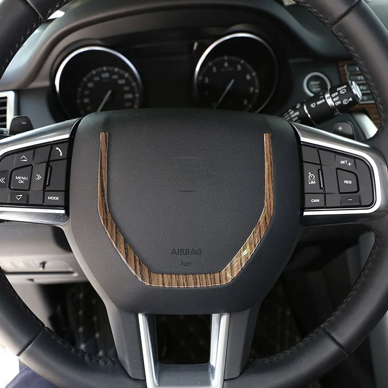 Для Land Rover Discovery Sport 2015-2018 Наполнитель из АБС-пластика под дерево рулевое колесо с