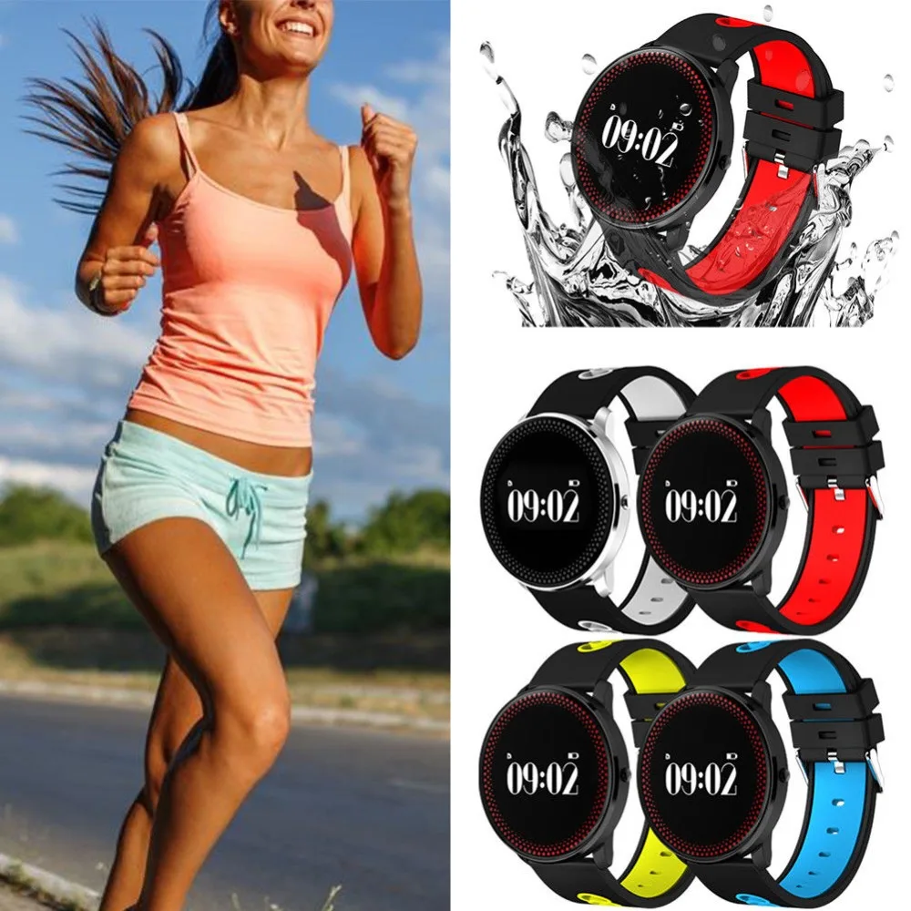 Ми CF007 Bluetooth 4 0 SmartWatch Водонепроницаемый трекер сердечного ритма крови Давление