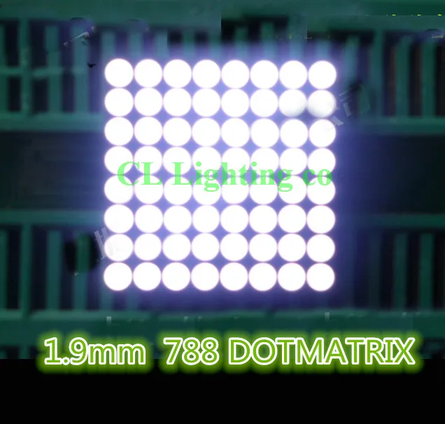 10 шт. 8x8 8*8 Мини Белый 1 9 мм матричный светодиодный дисплей Обычная анодная