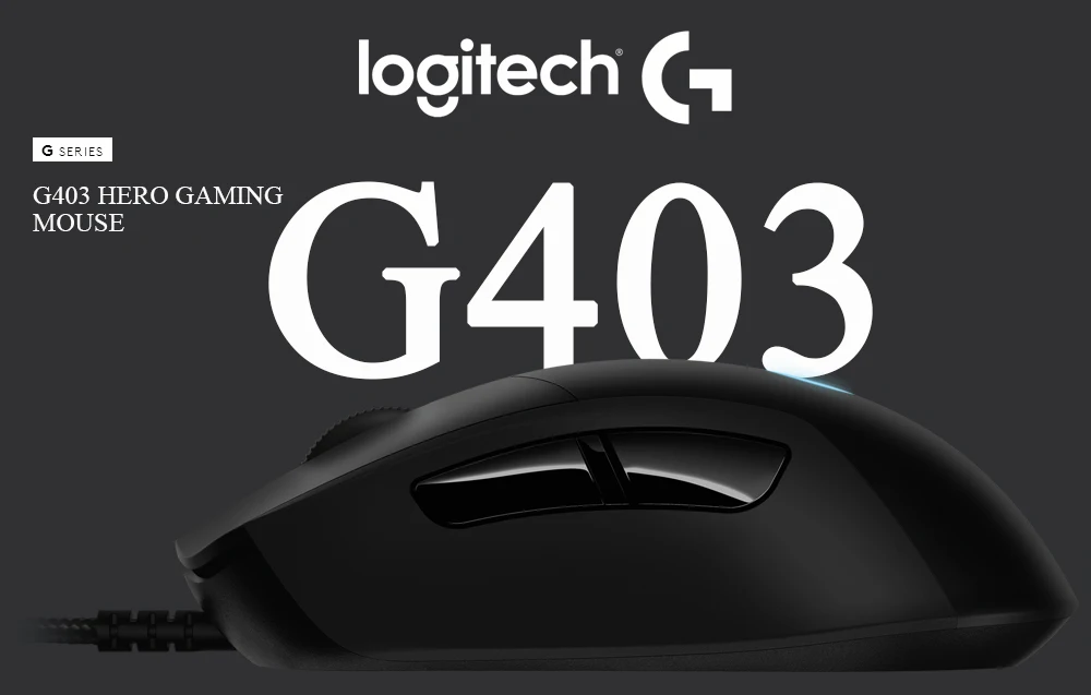 Игровая мышь logitech G403 от logitech с 12000 dpi FPS Проводная RGB мышь для overwatch DOTA PUBG для геймеров
