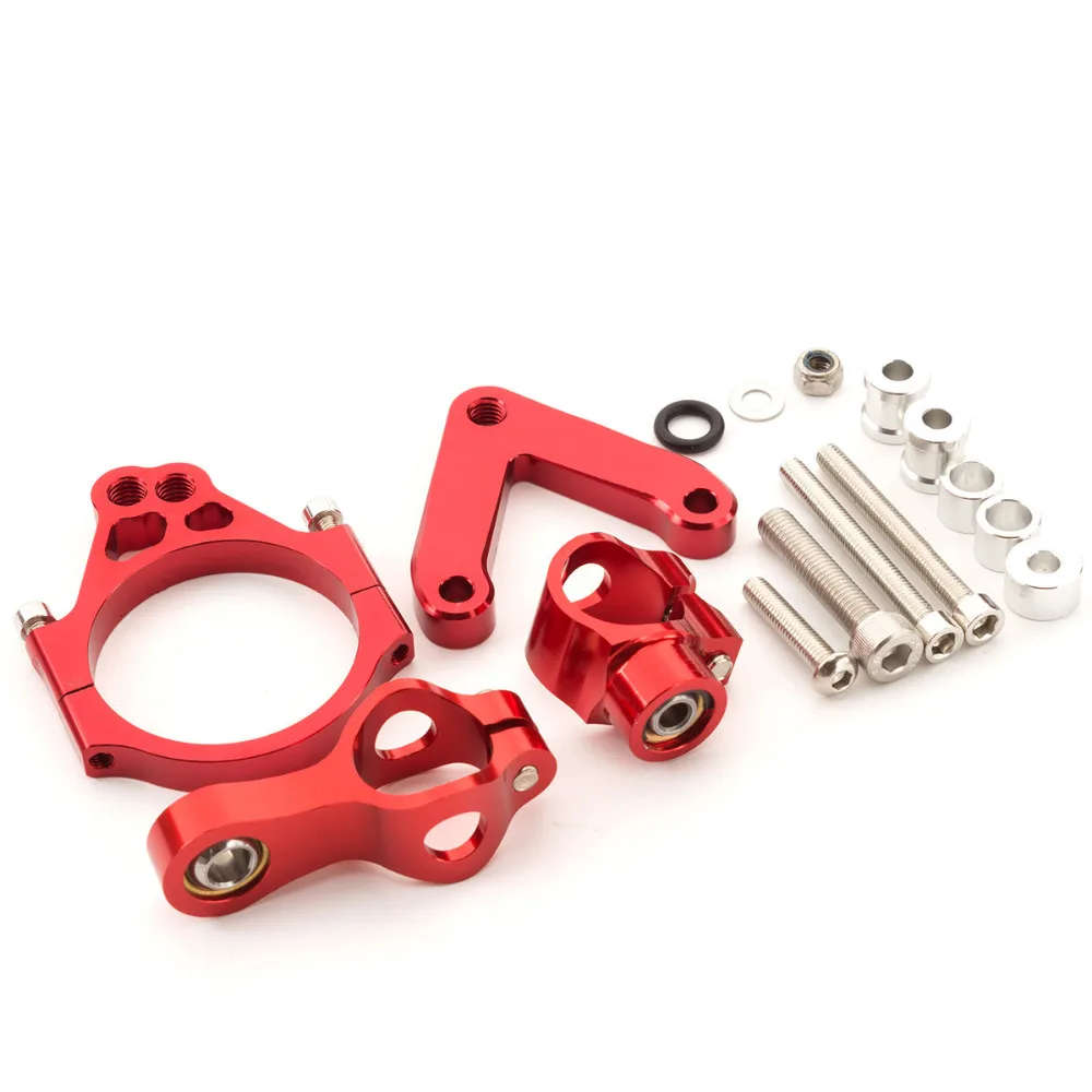 

Motorcycle Steering Stabilizer Damper CNC Aluminum Adjustable Mounting Bracket Support Kit For DUCATI 848 2008 - 2010