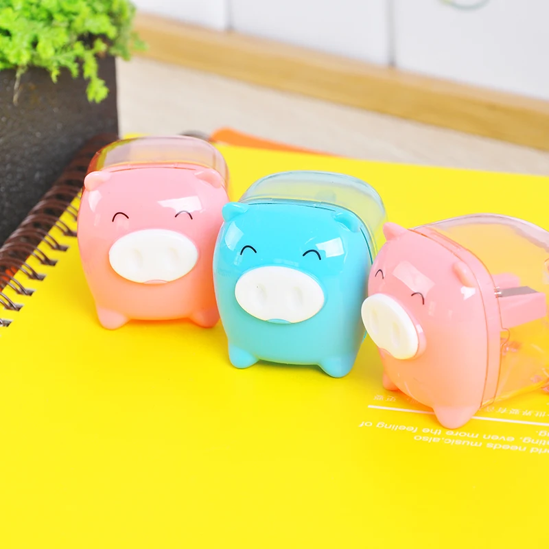 

pig pencil sharpener deli 0557 pocket pencil sharpener pencil machine single hole cartoon mini pencil sharpener