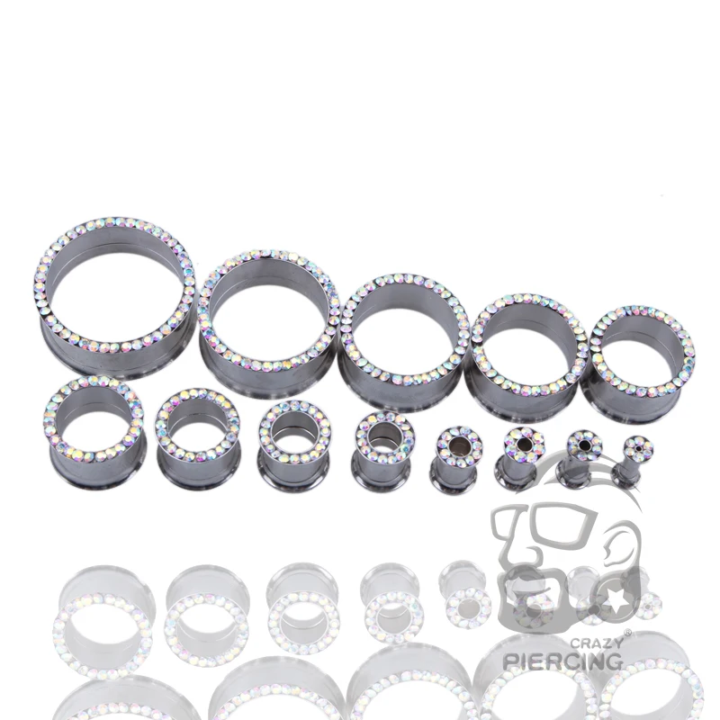 2 шт. новый продукт стальные затычки для ушей туннельные манометры поддельные