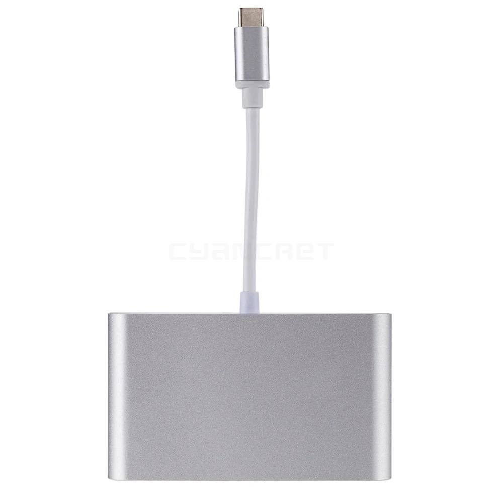 Адаптер Type C USB 3 1 к HDMI 0 RJ45 Ethernet type-C концентратор док-станция конвертер Поддержка 4K