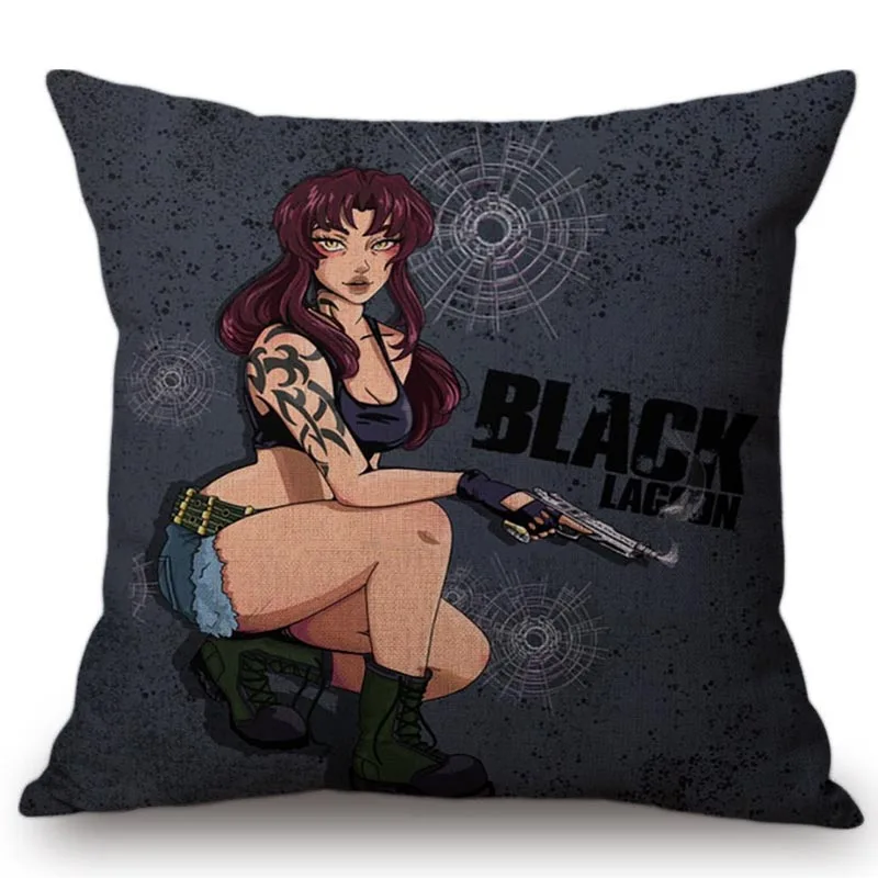Модная сексуальная леди Pinup девушка красный и черный высокий каблук печать автомобиля декоративная наволочка чехол для подушки наволочка диван домашний декор