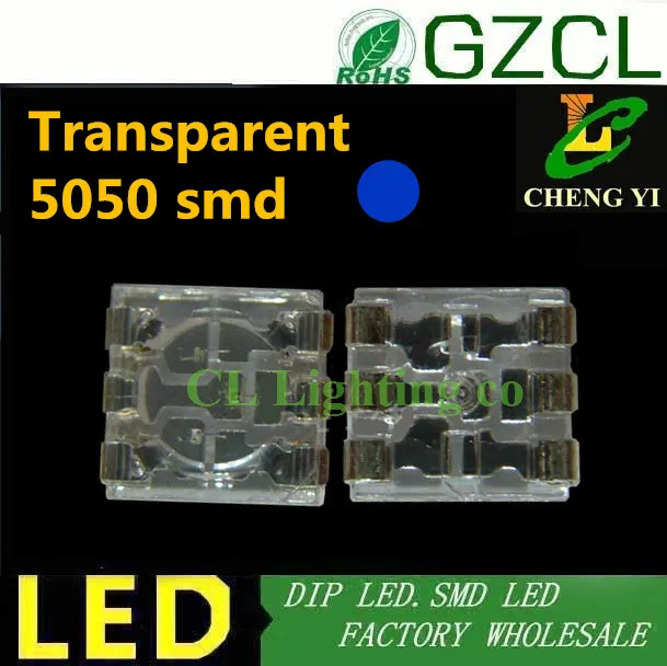 Прозрачная Скоба SMD LED 5050 высокояркая белая 5 мм чип led 3 0 в (CE & Rosh)|led par can 64|led low voltage