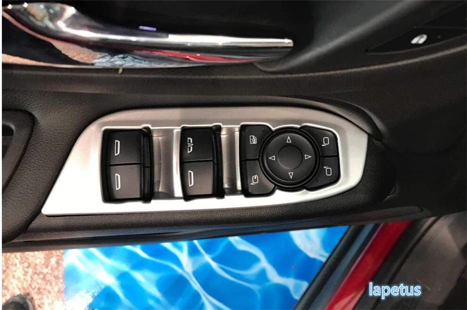 

Lapetus Inner Door Armrest Window Lift Button Decoration Panel Cover Trim 2 Color Fit For Chevrolet Equinox 2017 - 2022 ABS