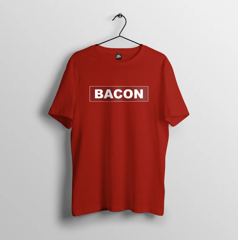 Футболка Bacon-забавный подарок-мужская футболка унисекс из 100% хлопка для всей
