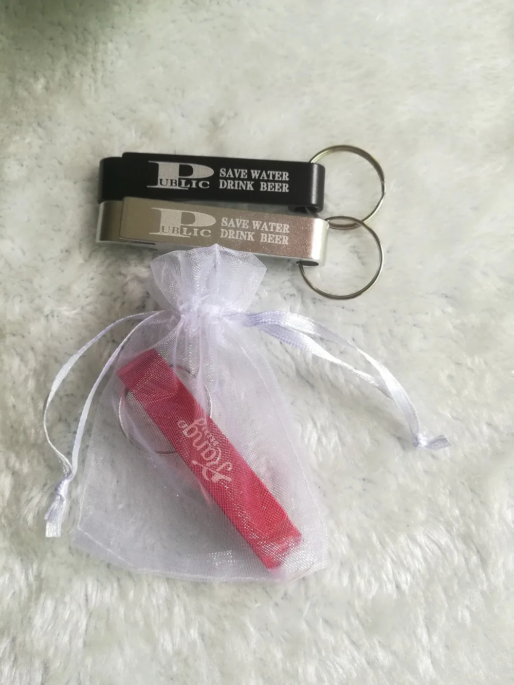 

200pcs/lot promotion customed printed logo gift Metal aluminum alloy bottle opener Gift bag metal keychain laser LOGO