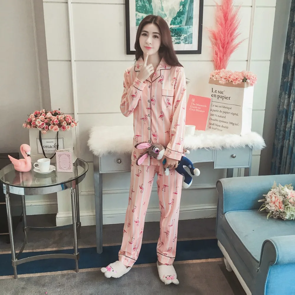 Женские пижамные комплекты FOLOBE мягкие хлопковые Пижамные с принтом и длинным