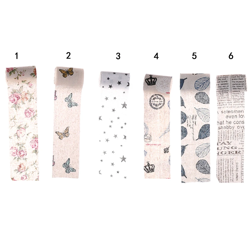 Женская винтажная лента с цветочным принтом 6 м|fabric ribbon|ribbon for weddingribbon ribbon |