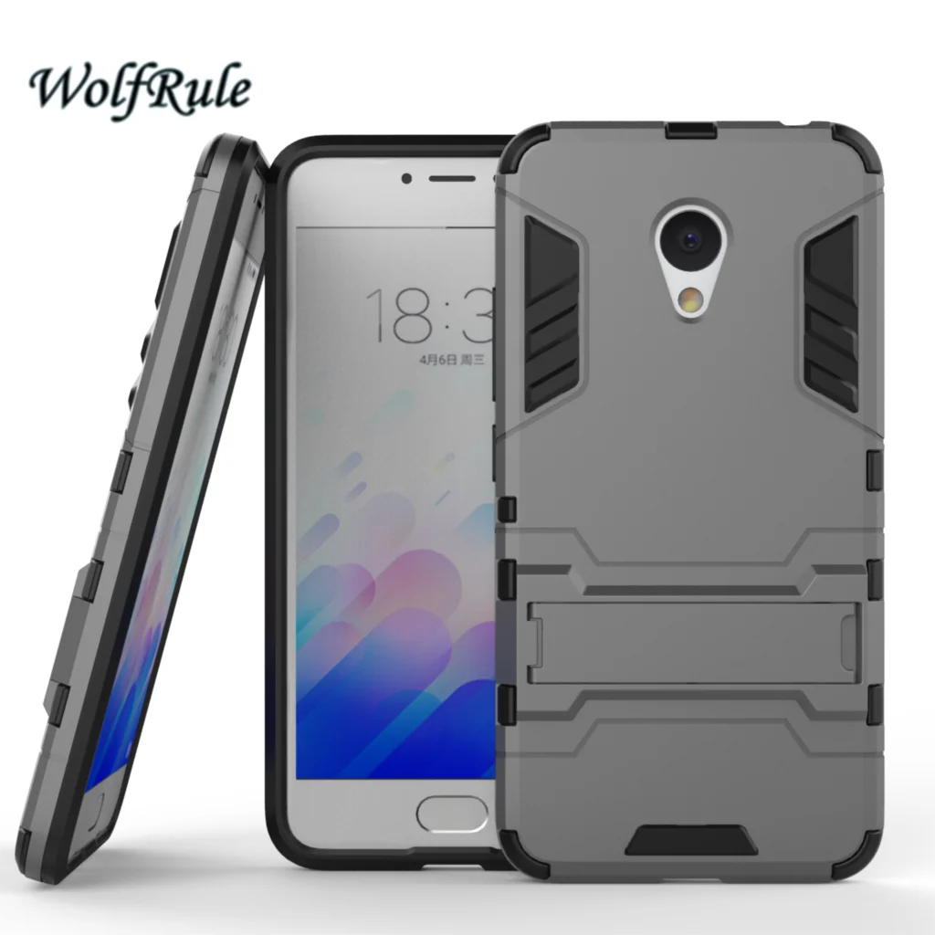 Чехол для телефона Meizu M3 Note мягкий силиконовый и тонкий пластиковый чехол WolfRule