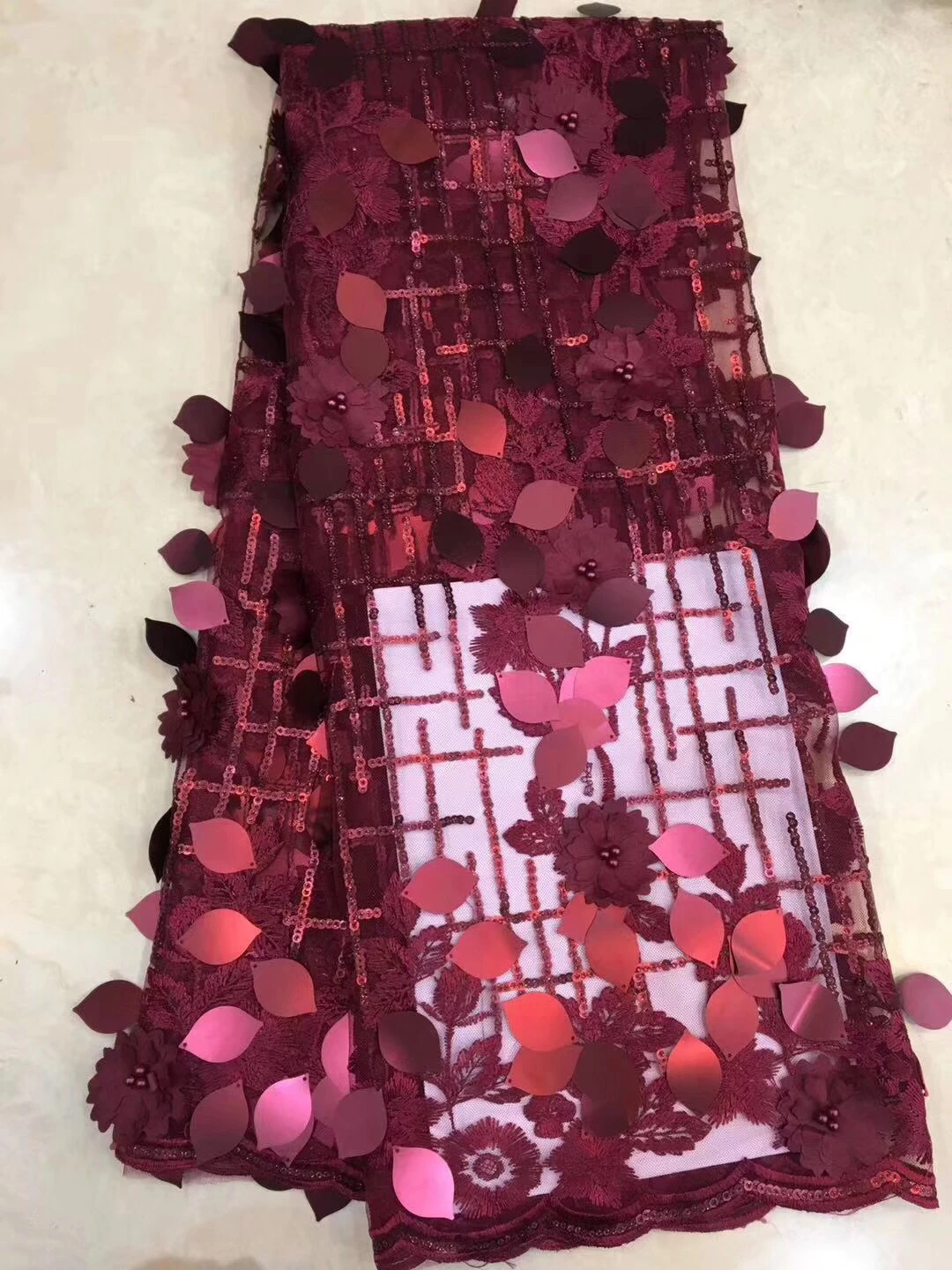 Новейшая африканская кружевная ткань 2019 Высококачественная с золотыми