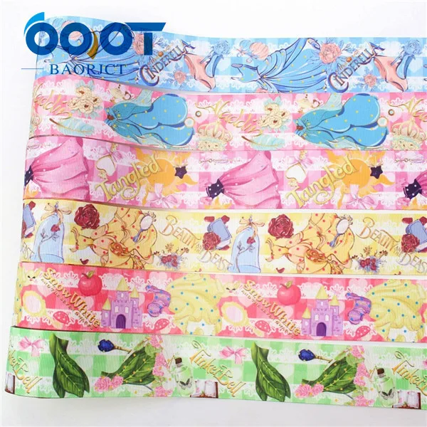 6 each one yards OOOT BAORJCT I-19703-1564, 38 мм 10 ярдов мультфильм термотрансферные печатные корсажные ленты, ленты ремесла, лук кепки DIY аксессуары - Цвет: 6 each one yards