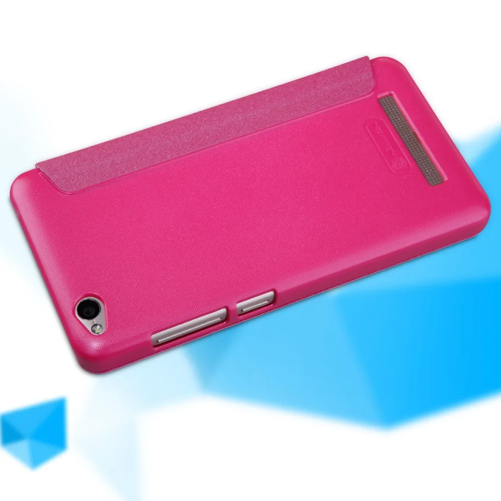 Nillkin Sparkle super thin leather cover phone cases For Xiaomi Redmi 4A humanized window Protective Phone Case hongmi |