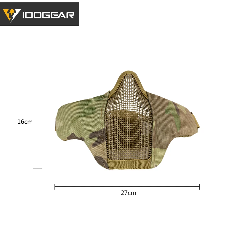 IDOGEAR PDW полулицевая Защитная Сетчатая Маска в поле для страйкбола CS Game