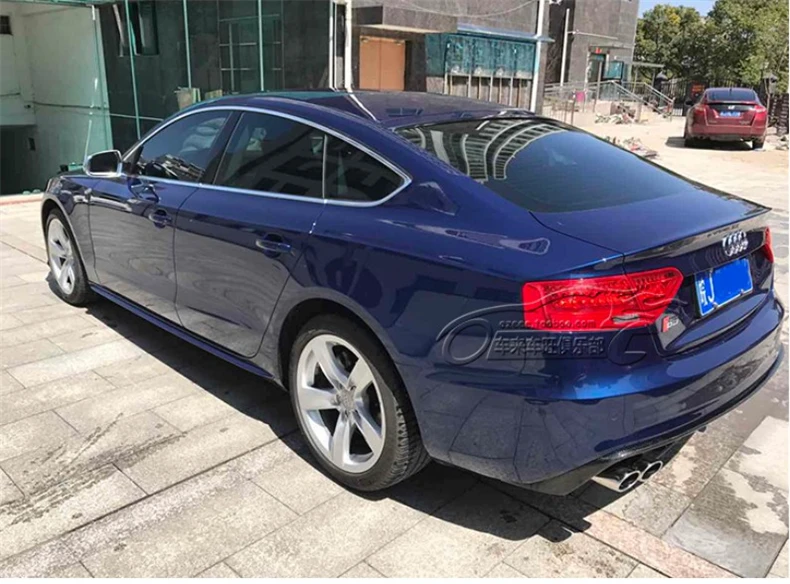 Для Audi A5 S5 Sportback Sports edition 2008- углеродное волокно задний спойлер высокого качества бампер диффузор авто аксессуары