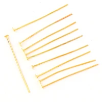 factory fashion cheap 16mm45mm flat head pins gold color flat head pins findings diy jewelry making jewelry accessories