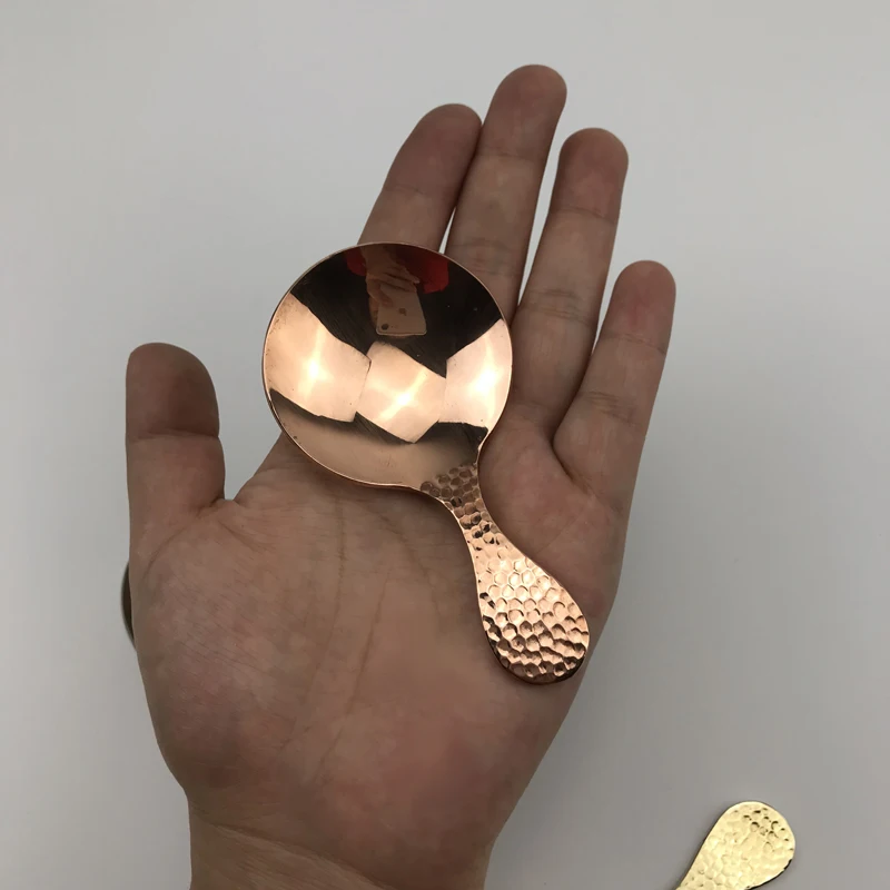 Медные чайные ложки латунная ложка для супа креативная раковина совок в форме