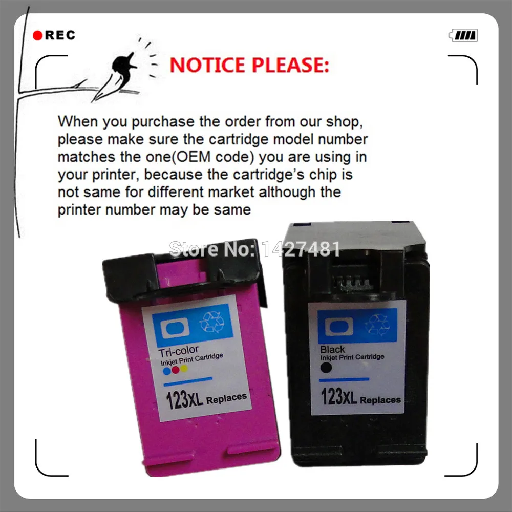 

YOTAT Remanufactured 123XL Ink Cartridge Compatible for HP123 HP 123 for Deskjet 1110 2130 2132 2133 2134 3630 3632 ENVY 4513