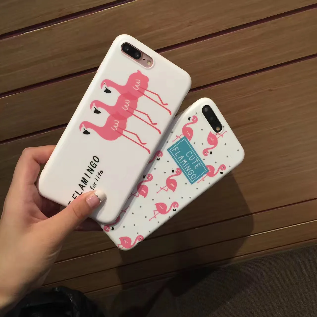 Милый мультфильм Фламинго кактус мягкая IMD телефон чехлы для IPhone 7 случае полоса в