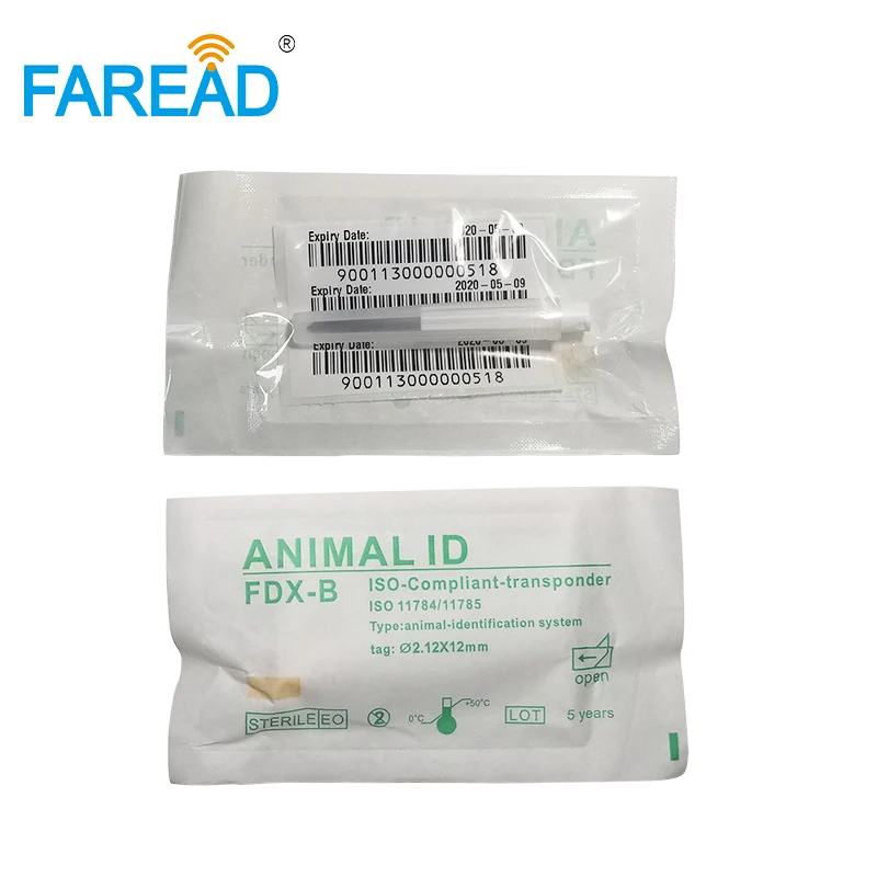 X100шт Resuable инжектор RFID с иглой FDX B изо11784/85 134 2 кГц 12x12 мм микрочип для животных