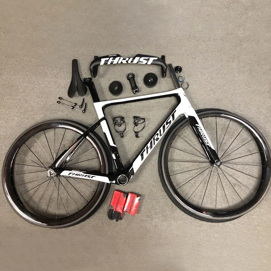 Упорная фрейма для велосипеда колесная пара Aero Racing Bike T1000 Bicicleta 50 мм 700c шина