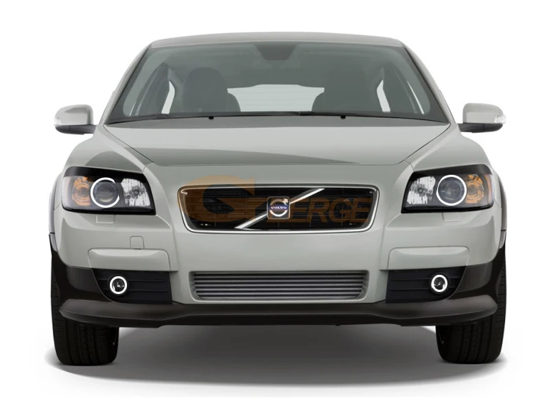 Для Volvo C30 2007 2008 2009 2010 фар и противотуманных фар отличное RF контроллер Bluetooth мульти-Цвет RGB светодиодный Ангельские глазки комплект