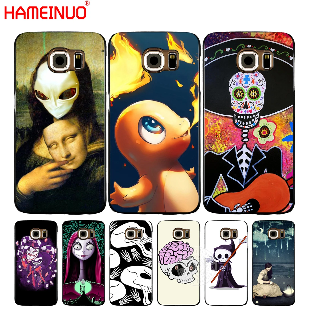 HAMEINUO Хэллоуин череп мультфильм сотовый телефон чехол для Samsung Galaxy A3 A310 A5 A510 A7 A8 A9