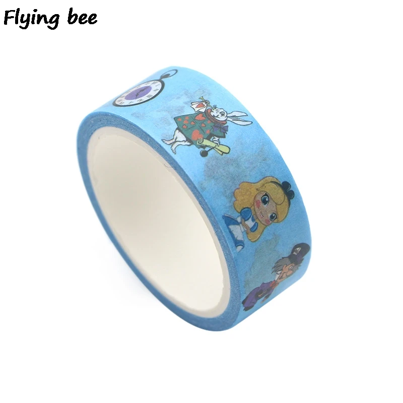 Flyingbee 15 мм X 5 м мультфильм милые дети Васи клейкие ленты бумага DIY декоративные клейкие ленты для девочек маскировки Ленточные принадлежности X0272
