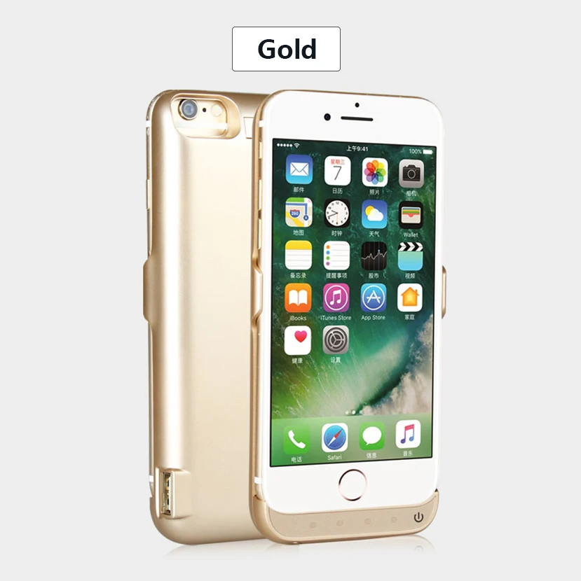 Для iphone 7 зарядное устройство дело power корпус аккумулятор wireless bank 5500 мАч/8000 мАч