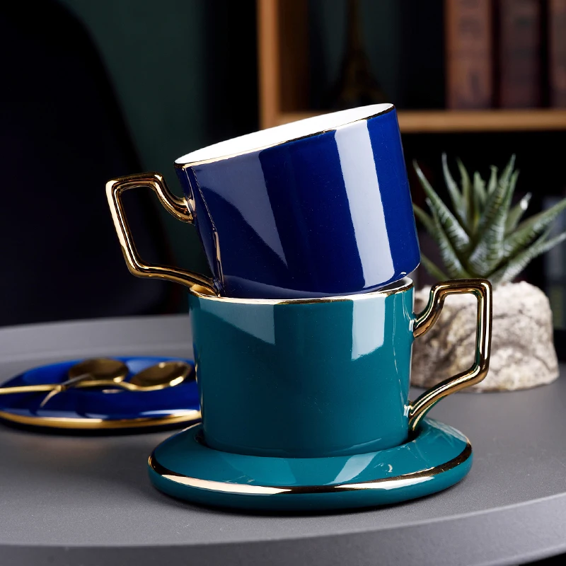 Европейский керамический набор кофейных чашек креативная легкая Роскошная