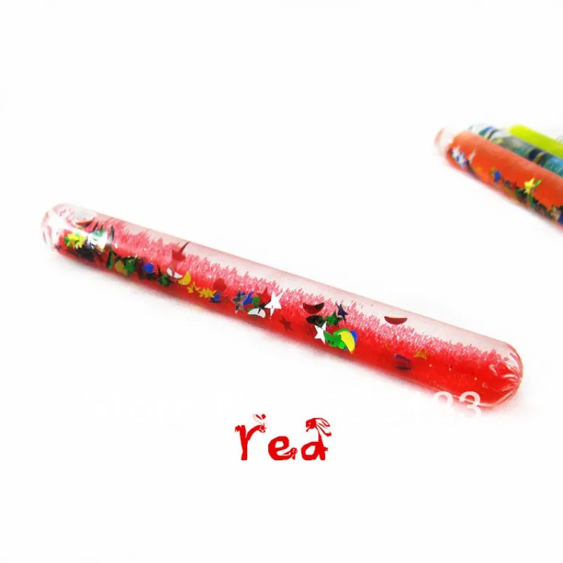 Red Wand 10 цветов доступны на ваш выбор 6 дюймовые пробирки с блестками и палочками для забавного придания формы жидкому фантазийному калейдоскопу - Цвет: Red Wand