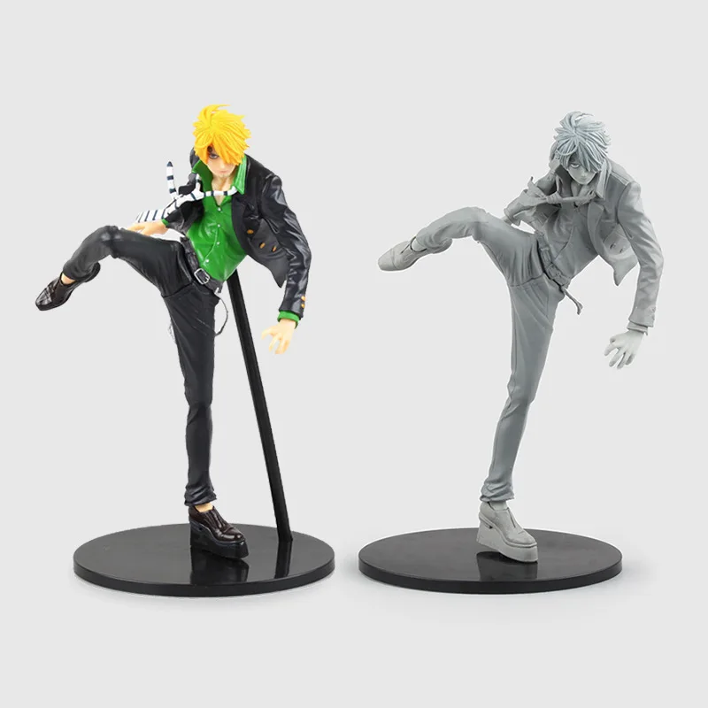 2 знака аниме одна штука многоцветный и серый Санджи модель статуя ПВХ фигурка