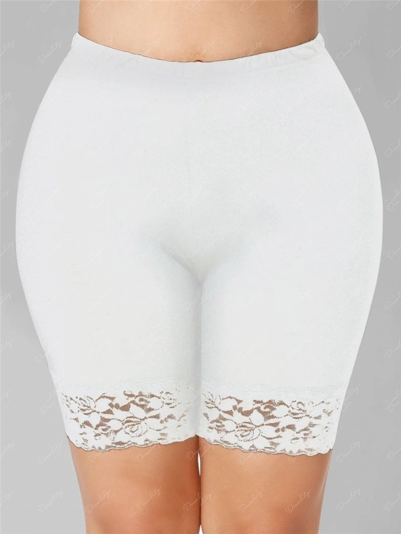 Леггинсы женские кружевные с завышенной талией батальных размеров | Женская