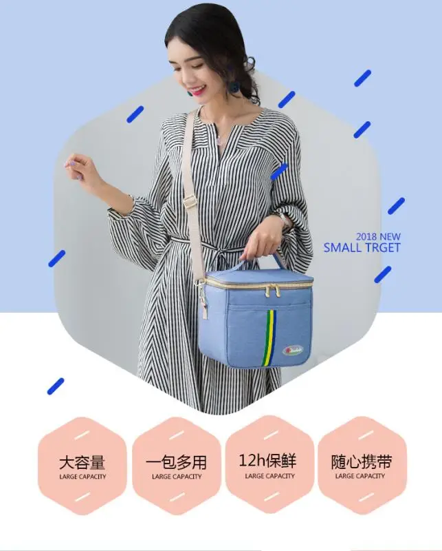Портативная сумка для ланча новинка Термоизолированный Ланч-бокс