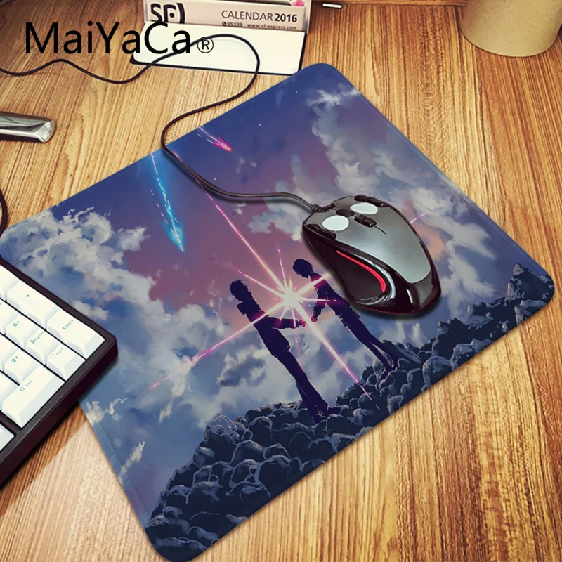 Lock Edge 30x60cm MaiYaCa анимационный фильм ваше имя Kimi No Na Wa коврик для мыши геймер игровые коврики анти-с блокировкой скольжения Настольный коврик игровой коврик для мыши для dota2 - Цвет: Lock Edge 30x60cm