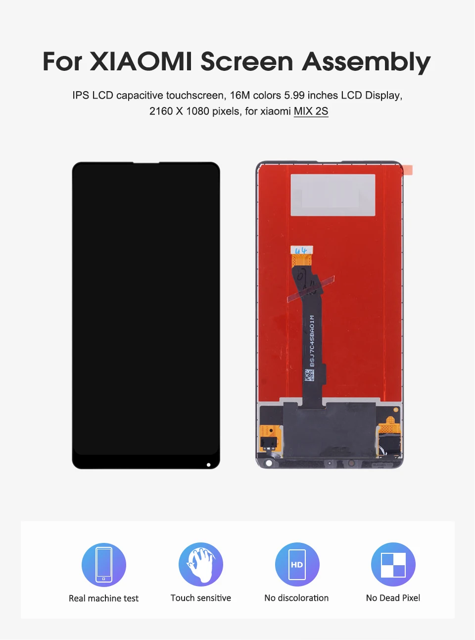 5,9" полноэкранный дисплей для Xiaomi Mi Mix 2S сменный сенсорный ЖК-экран для Xiaomi Mi x 2S ЖК-дисплей черный/белый
